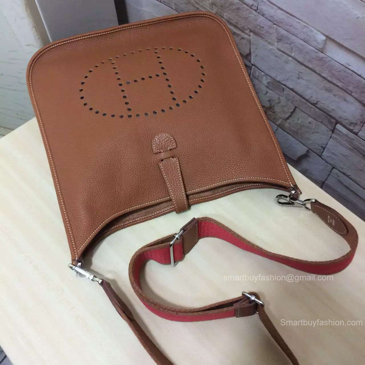 Hermes Evelyne III Bag PM in Brown Togo Leather