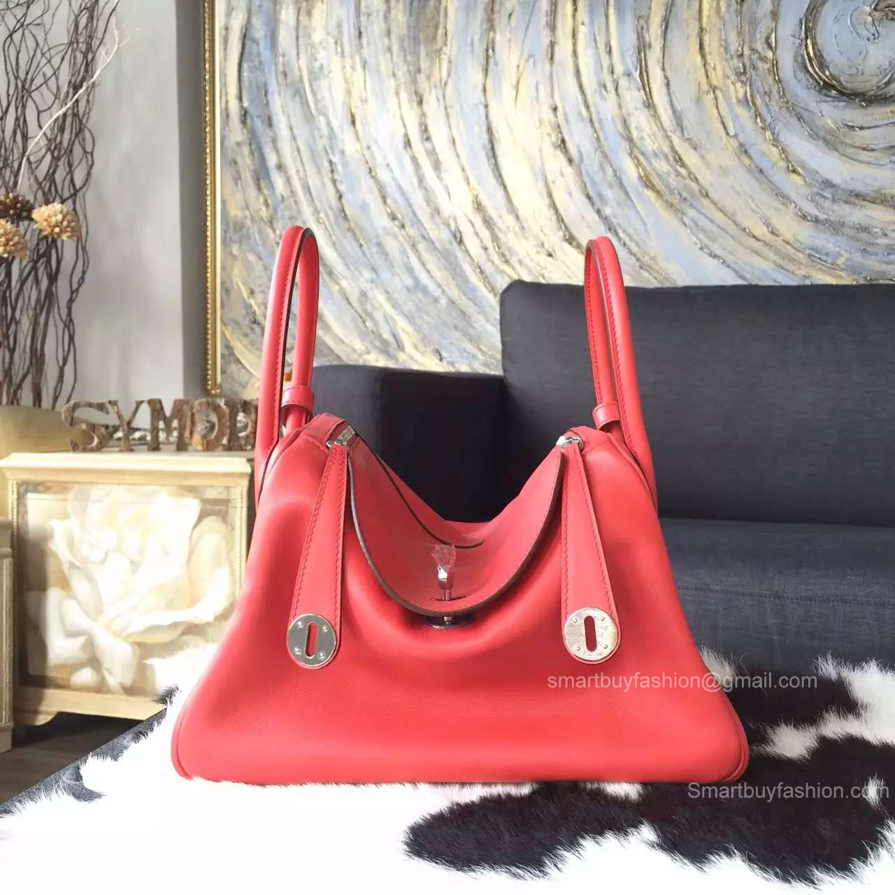 Hermes Lindy 30 cm Bag in Rose Jaipur T5 Swift Leather Handstitched