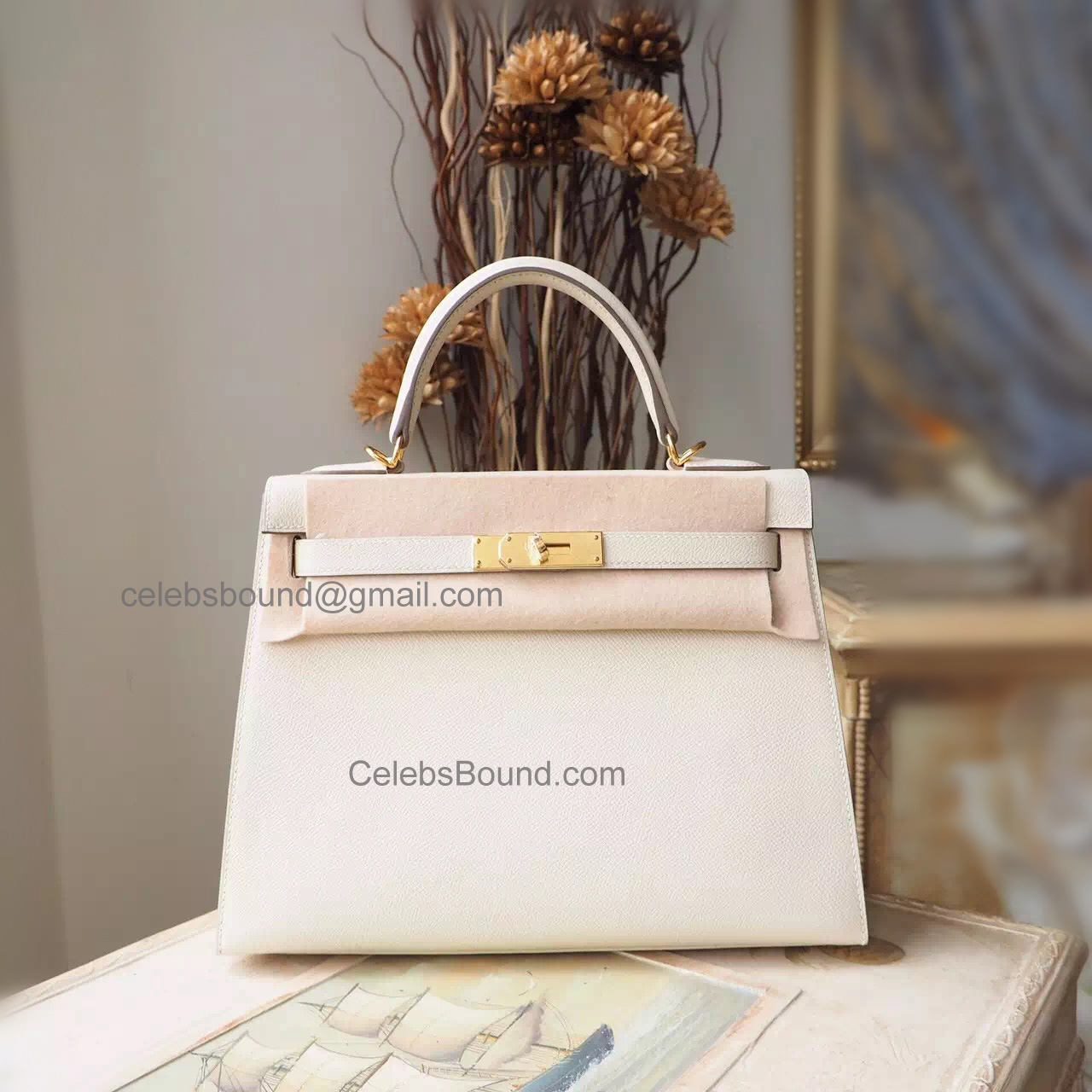 Best Knock Off Hermes Kelly 28 Handmade Bag in cc10 Carie Espom Calfskin GHW