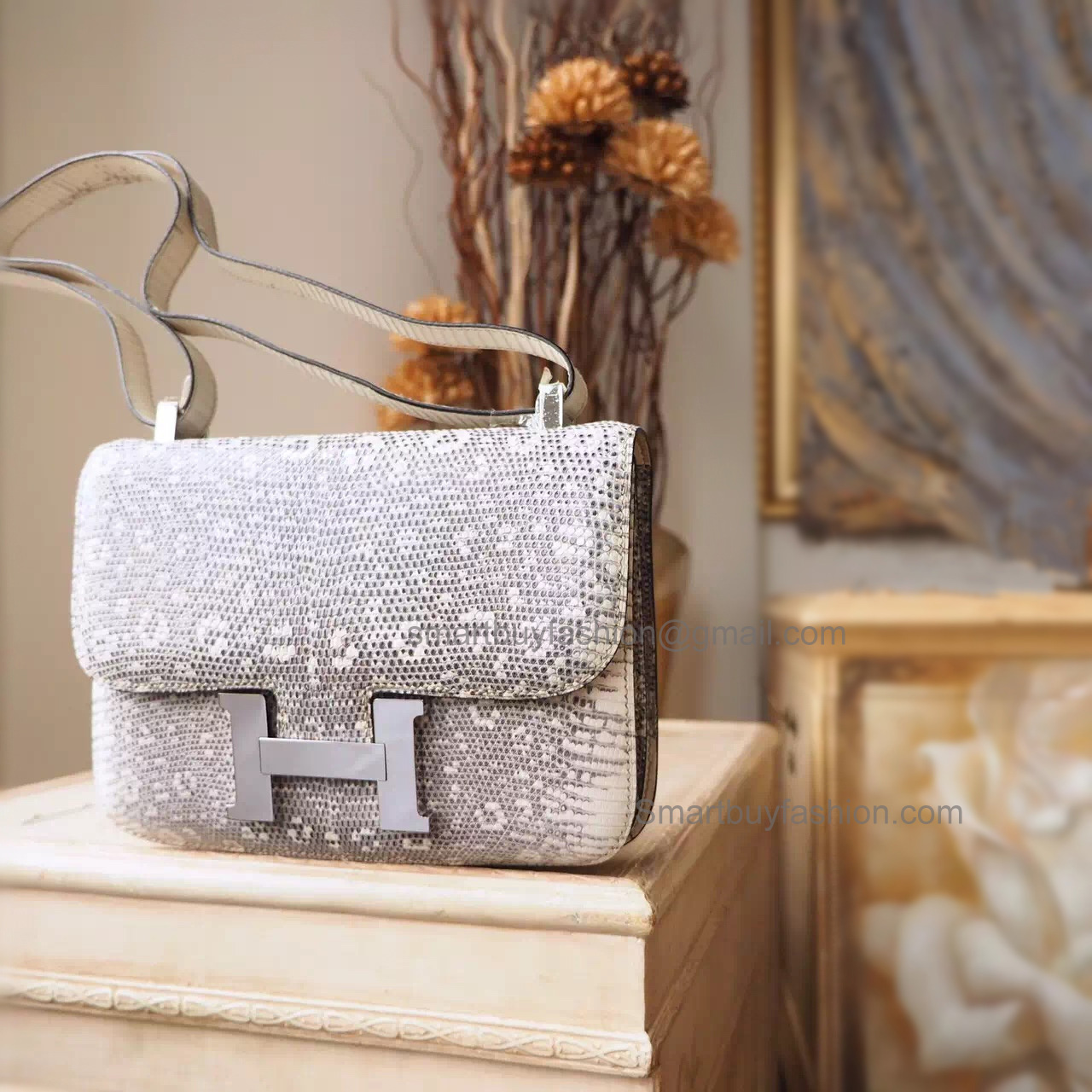Best Copy Hermes Constance 23 Bag Handmade in Natural Lizard PHW